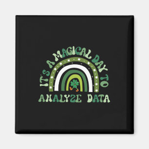 Magischer Tag zum Analysieren von Daten Groovy St. Magnet