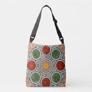 Magischer Teppich Vintage Arabisches Geometrisches Tragetaschen Mit Langen Trägern