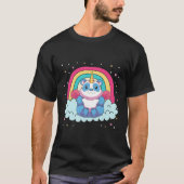 Magischer Tierrennbogen Pandacorn Unicorn Panda T-Shirt (Vorderseite)