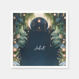 Magischer Traum Mystical Stars Moon Brautparty Serviette