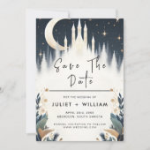 Magischer Traum Mystical Stars Moon Wedding Save The Date (Vorderseite)