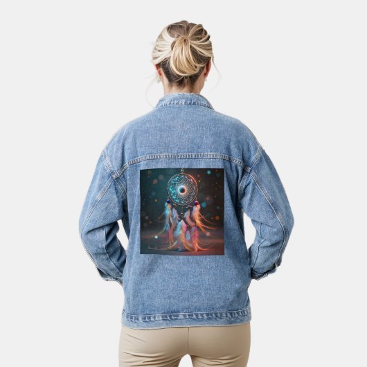 Magischer Traumfänger-Denim-Jacke - Boho-Chic Jeansjacke (Modell)