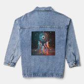 Magischer Traumfänger-Denim-Jacke - Boho-Chic Jeansjacke (Rückseite)