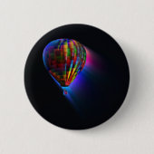 Magischer Traumflug Digitale Abstrakte Kunst Button (Vorderseite)