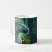 Magischer Türkischer Weihnachtsdrache Kaffeetasse (Vorderseite Links)
