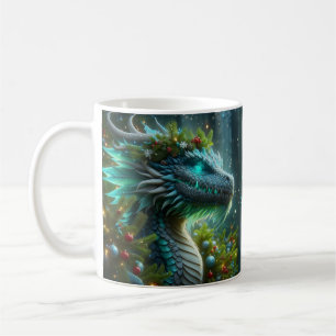 Magischer Türkischer Weihnachtsdrache Kaffeetasse