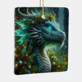 Magischer Türkischer Weihnachtsdrache Keramikornament (Rechts)