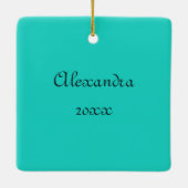 Magischer Türkischer Weihnachtsdrache Keramikornament (Rückseite)