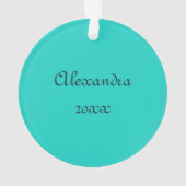 Magischer Türkischer Weihnachtsdrache Ornament (Rückseite)