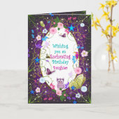 Magischer und bezaubernder Geburtstag, Tochter Karte (Gelbe Blume)