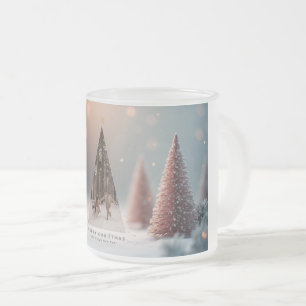 Magischer und eleganter Weihnachtsbecher 2025 Mattglastasse