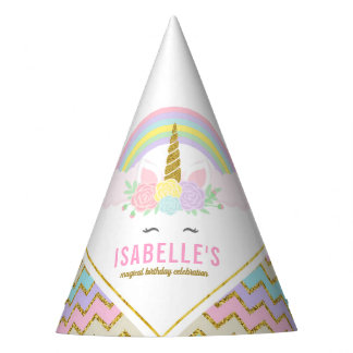 Magischer Unicorn-Geburtstags-Party-Hut Partyhütchen