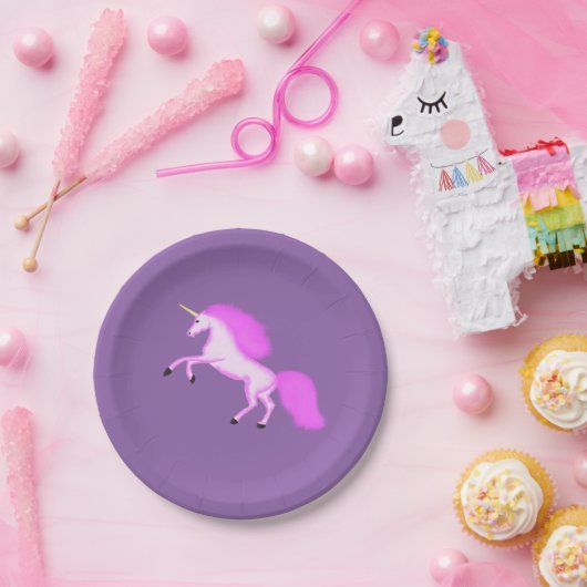 Magischer Unicorn-Papier-Teller Pappteller (Party)