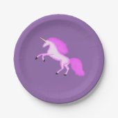 Magischer Unicorn-Papier-Teller Pappteller (Vorderseite)