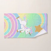 Magischer Unicorn-Regenbogen Badhandtuch Set (Handtuch)