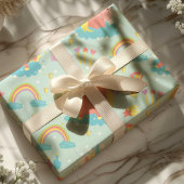 Magischer Unicorn-Regenbogen Geschenkpapier