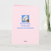 Magischer Valentinstag der Katze Feiertagskarte (Rückseite)