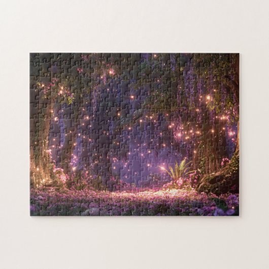 Magischer verzauberter Wald Puzzle (Horizontal)