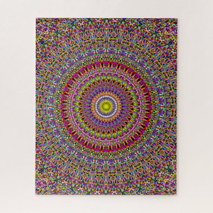 Magischer verzierter GartenMandala Puzzle