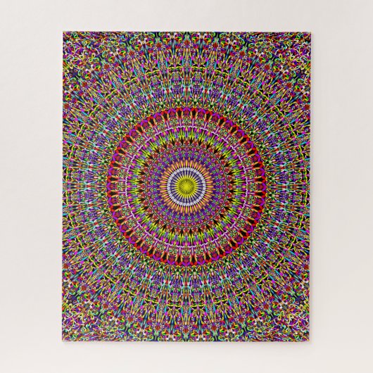 Magischer verzierter GartenMandala Puzzle (Vertikal)