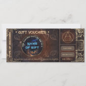 Magischer Vintager Fantasiegeschenkgutschein (Vorderseite)