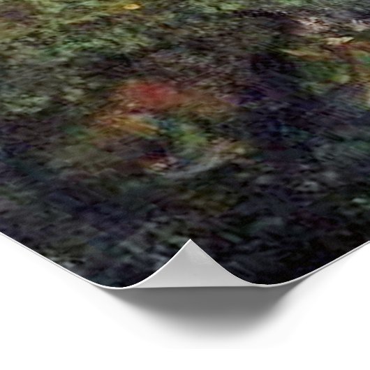 Magischer Wald, aus Originalgemälde, Poster (Ecke)