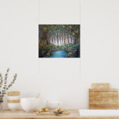 Magischer Wald, aus Originalgemälde, Poster (Küche)