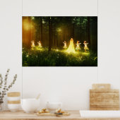 Magischer Wald | Elf & Fairies | Fantasy Nature Poster (Küche)
