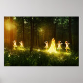 Magischer Wald | Elf & Fairies | Fantasy Nature Poster (Vorne)
