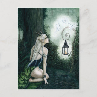 Magischer Wald Elf Postkarte