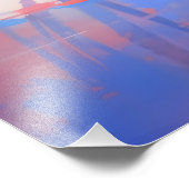 Magischer Wald farbenfrohe Zeit Fotodruck (Ecke)