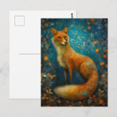 Magischer Wald Fuchs Postkarte (Vorne/Hinten)