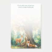 Magischer Wald Golden Tree Deer Fox Post-it Klebezettel (Vorderseite)