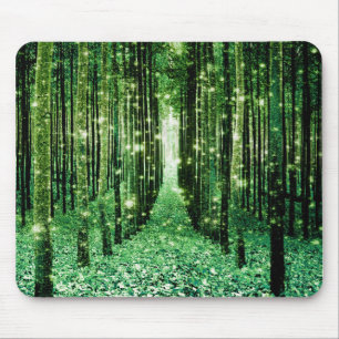 Magischer Wald Grüne Mystery Mousepad
