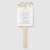 Magischer Wald | Hochzeitsprogramm Hand Fan Fächer (Rückseite)