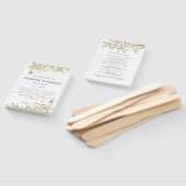 Magischer Wald | Hochzeitsprogramm Hand Fan Fächer (Non-assembled)