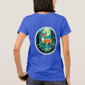 Magischer Wald mit Hirschen T-Shirt (Rückseite)