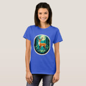 Magischer Wald mit Hirschen T-Shirt (Vorne ganz)