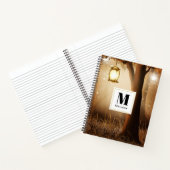 Magischer Wald mit Lichter-Monogramm Notizblock (Innenseite)
