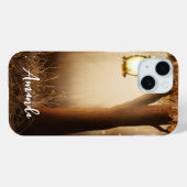 Magischer Wald mit Lichtern Case-Mate iPhone Hülle (Rückseite (Horizontal))
