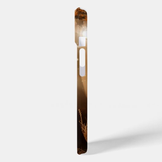 Magischer Wald mit Lichtern Case-Mate iPhone Hülle (Rückseite / Links)