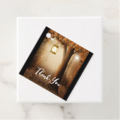 Magischer Wald mit Lichtern Geschenkanhänger (Beispiel)