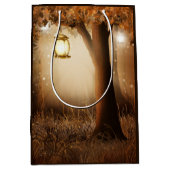 Magischer Wald mit Lichtern Mittlere Geschenktüte (Vorderseite)