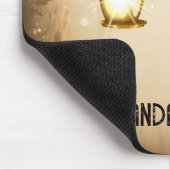 Magischer Wald mit Lichtern Mousepad (Ecke)