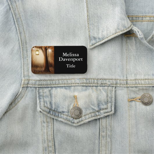 Magischer Wald mit Lichtern Namensschild (Beispiel)