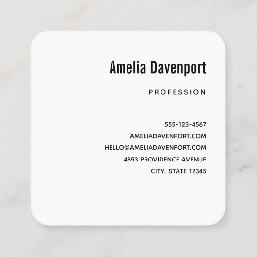 Magischer Wald mit Lichtern Quadratische Visitenkarte (Rückseite)