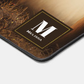 Magischer Wald mit Lichtern Schreibtischunterlage (Ecke)