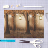 Magischer Wald mit Lichtern Seidenpapier (Handwerk)