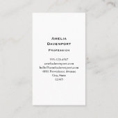 Magischer Wald mit Lichtern Visitenkarte (Rückseite)