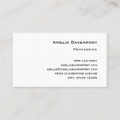 Magischer Wald mit Lichtern Visitenkarte (Rückseite)